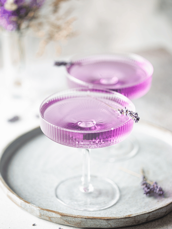 lavender gimlet drink