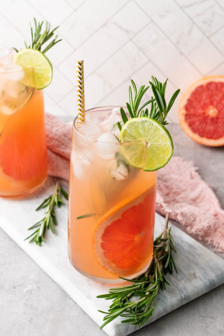 Refreshing Grapefruit Rosemary Mocktail Recipe